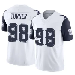 Youth Payton Turner Dallas Cowboys No.98 Limited 2nd Alternate Vapor F.U.S.E. Jersey - White