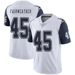 Youth Rivaldo Fairweather Dallas Cowboys No.45 Limited Color Rush Vapor Untouchable Jersey - White