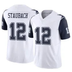 Youth Roger Staubach Dallas Cowboys No.12 Limited 2nd Alternate Vapor F.U.S.E. Jersey - White