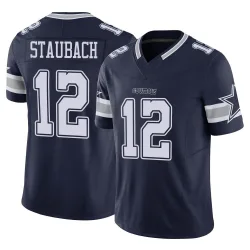 Youth Roger Staubach Dallas Cowboys No.12 Limited Vapor F.U.S.E. Jersey - Navy