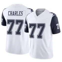 Youth Saahdiq Charles Dallas Cowboys No.77 Limited 2nd Alternate Vapor F.U.S.E. Jersey - White