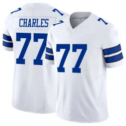 Youth Saahdiq Charles Dallas Cowboys No.77 Limited Vapor F.U.S.E. Jersey - White