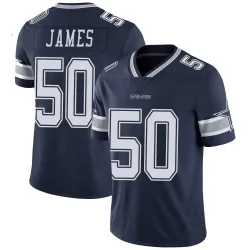 Youth Shemar James Dallas Cowboys No.50 Limited Team Color Vapor Untouchable Jersey - Navy