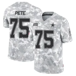 Youth Shiyazh Pete Dallas Cowboys No.75 Limited 2024 Salute to Service Jersey - Arctic Camo