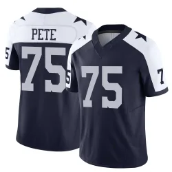 Youth Shiyazh Pete Dallas Cowboys No.75 Limited Alternate Vapor F.U.S.E. Jersey - Navy