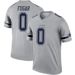 Youth Sidney Fugar Dallas Cowboys No.0 Legend Inverted Jersey - Gray