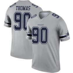 Youth Solomon Thomas Dallas Cowboys No.90 Legend Inverted Jersey - Gray