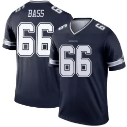 Youth T.J. Bass Dallas Cowboys No.66 Legend Jersey - Navy