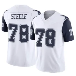Youth Terence Steele Dallas Cowboys No.78 Limited 2nd Alternate Vapor F.U.S.E. Jersey - White