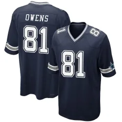 Youth Terrell Owens Dallas Cowboys No.81 Game Team Color Jersey - Navy