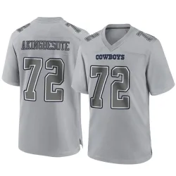 Youth Tommy Akingbesote Dallas Cowboys No.72 Game Atmosphere Fashion Jersey - Gray