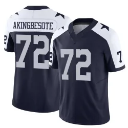 Youth Tommy Akingbesote Dallas Cowboys No.72 Limited Alternate Vapor F.U.S.E. Jersey - Navy