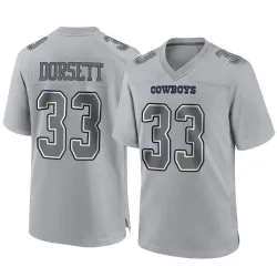 Youth Tony Dorsett Dallas Cowboys No.33 Game Atmosphere Fashion Jersey - Gray