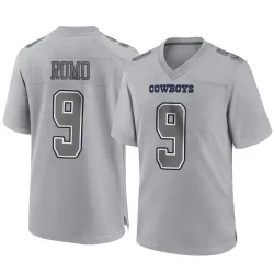 Youth Tony Romo Dallas Cowboys No.9 Game Atmosphere Fashion Jersey - Gray