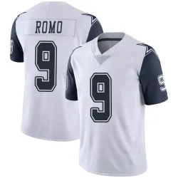 Youth Tony Romo Dallas Cowboys No.9 Limited Color Rush Vapor Untouchable Jersey - White