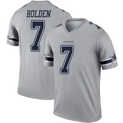 Youth Traeshon Holden Dallas Cowboys No.7 Legend Inverted Jersey - Gray