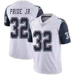 Youth Troy Pride Jr. Dallas Cowboys No.32 Limited Color Rush Vapor Untouchable Jersey - White