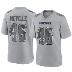 Youth Tyler Neville Dallas Cowboys No.46 Game Atmosphere Fashion Jersey - Gray