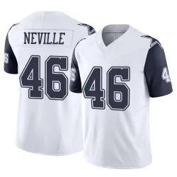 Youth Tyler Neville Dallas Cowboys No.46 Limited 2nd Alternate Vapor F.U.S.E. Jersey - White