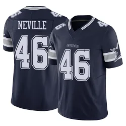 Youth Tyler Neville Dallas Cowboys No.46 Limited Vapor F.U.S.E. Jersey - Navy