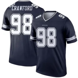 Youth Tyrone Crawford Dallas Cowboys No.98 Legend Jersey - Navy