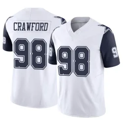 Youth Tyrone Crawford Dallas Cowboys No.98 Limited 2nd Alternate Vapor F.U.S.E. Jersey - White