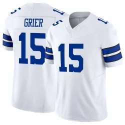 Youth Will Grier Dallas Cowboys No.15 Limited Vapor F.U.S.E. Jersey - White