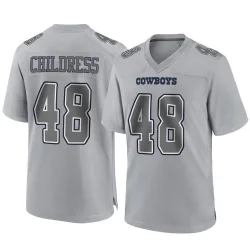 Youth Zion Childress Dallas Cowboys No.48 Game Atmosphere Fashion Jersey - Gray